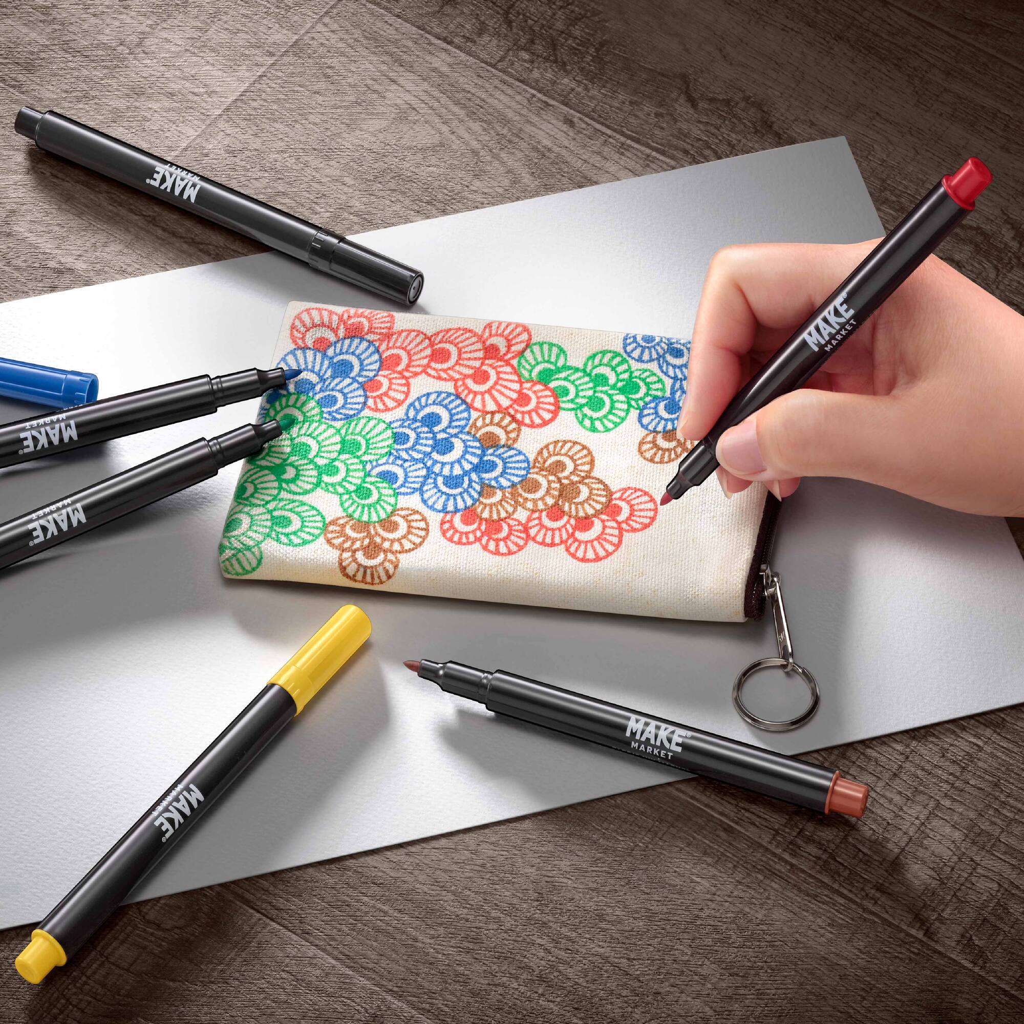 Primary Fabric Ink Marker Set by Make Market®